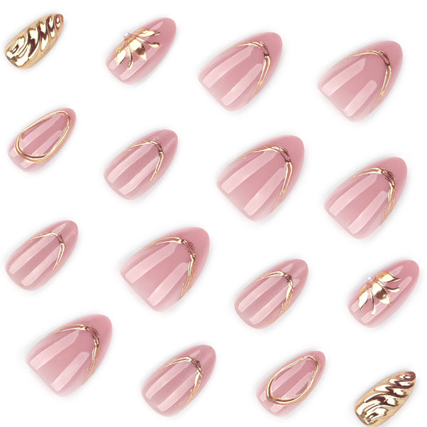 12 Sizes-24 Pcs Press On Nails JP4324