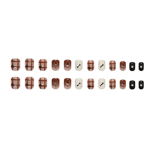 12 Sizes-24 Pcs Press On Nails R901