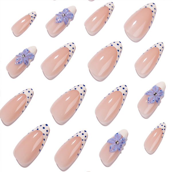 12 Sizes-24 Pcs Press On Nails JP4406