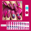 12 Sizes-24 Pcs Press On Nails BKS3140