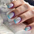 12 Sizes-24 Pcs Press On Nails W1177