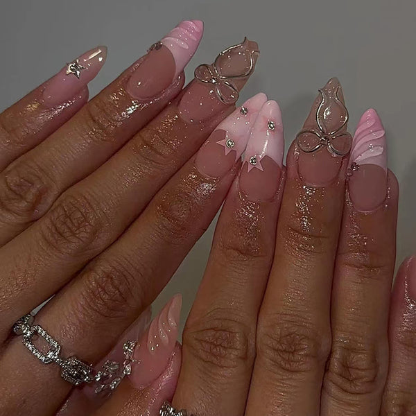 12 Sizes-24 Pcs Press On Nails Z947