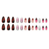 12 Sizes-24 Pcs Press On Nails Z1117