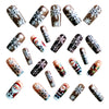 12 Sizes-24 Pcs Press On Nails Y1226