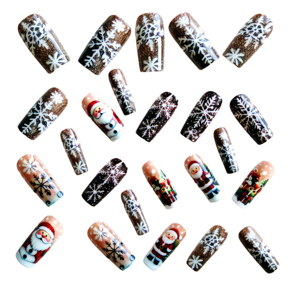 12 Sizes-24 Pcs Press On Nails Y1226