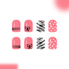 12 Sizes-24 Pcs Press On Nails C1687