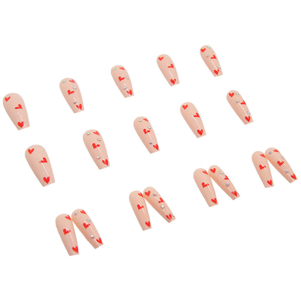 12 Sizes-24 Pcs Press On Nails Z239