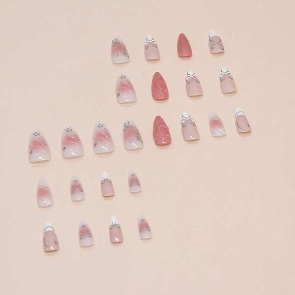 12 Sizes-24 Pcs Press On Nails Z862