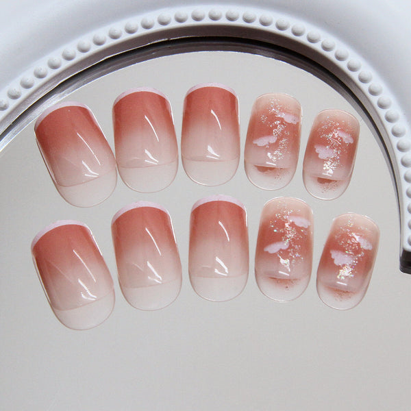 12 Sizes-24 Pcs Press On Nails R907