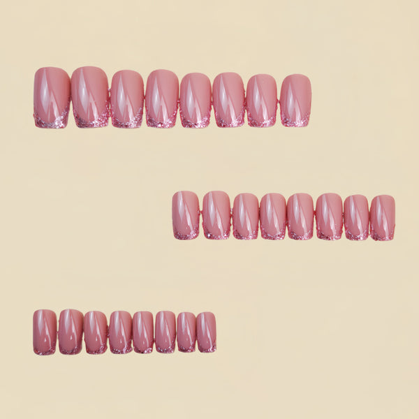 12 Sizes-24 Pcs Press On Nails Y1706