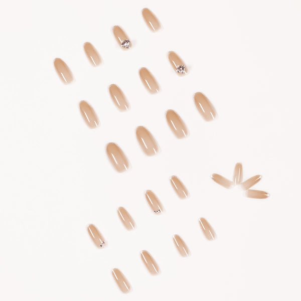 12 Sizes-24 Pcs Press On Nails JP1024