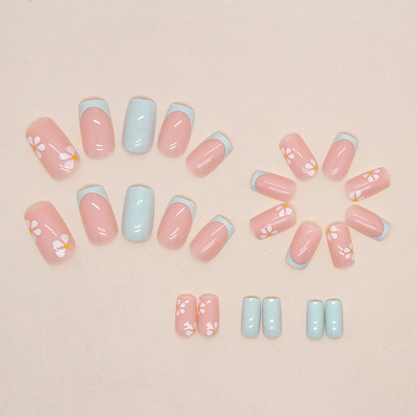 12 Sizes-24 Pcs Press On Nails W1025