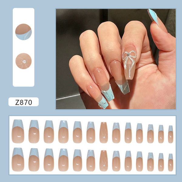 12 Sizes-24 Pcs Press On Nails Z870