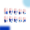 12 Sizes-24 Pcs Press On Nails C373