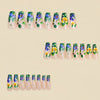 12 Sizes-24 Pcs Press On Nails Y1907