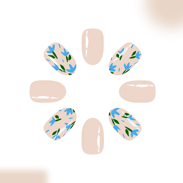 12 Sizes-24 Pcs Press On Nails C1169