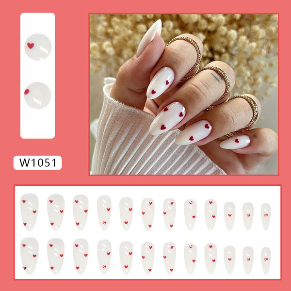 12 Sizes-24 PcsPress On Nails W1051