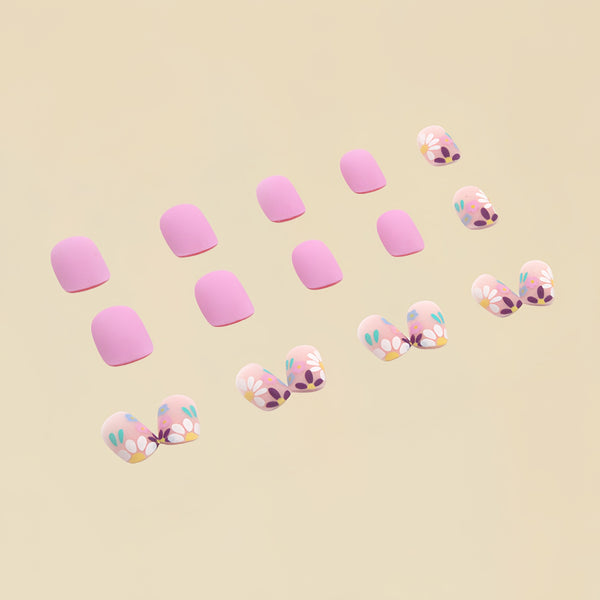 12 Sizes-24 Pcs Press On Nails Y105