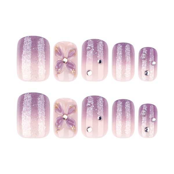 12 Sizes-24 Pcs Press On Nails JL0688