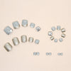 12 Sizes-24 Pcs Press On Nails F050