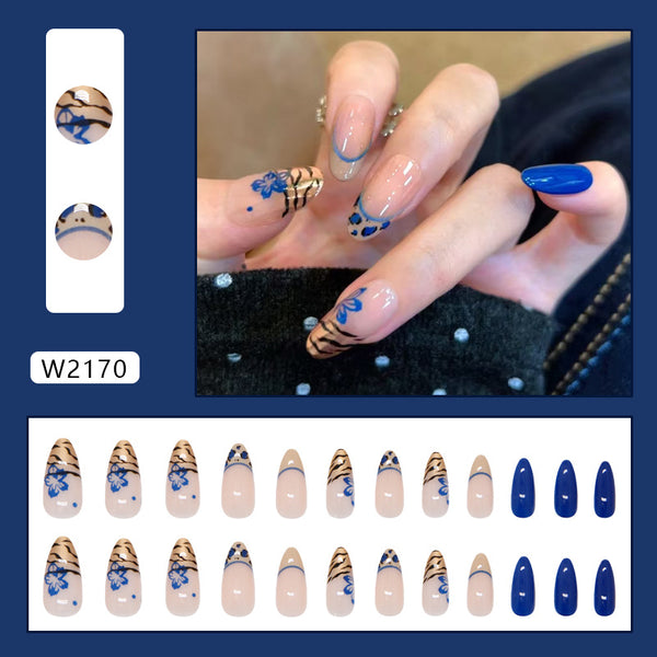12 Sizes-24 Pcs Press On Nails W2170