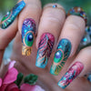 12 Sizes-24 Pcs Press On Nails Y1411