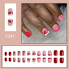 12 Sizes-24 Pcs Press On Nails C241