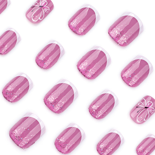 12 Sizes-24 Pcs Press On Nails JP3830