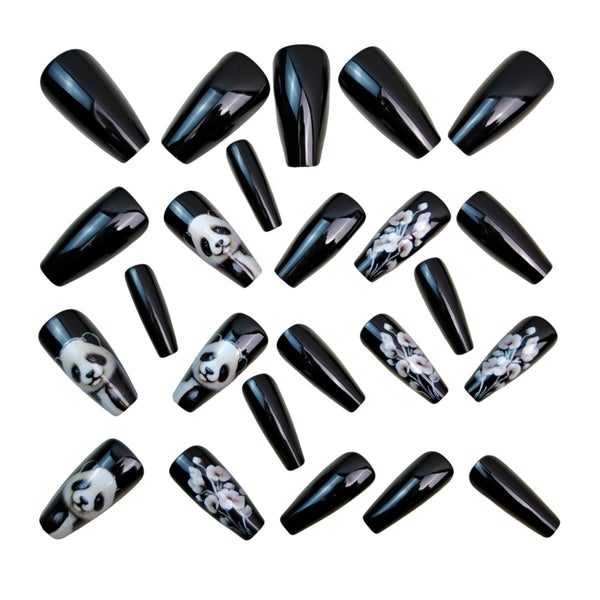 12 Sizes-24 Pcs Press On Nails Y1478