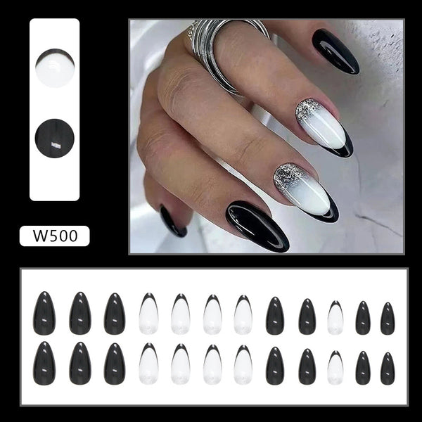 12 Sizes-24 Pcs Press On Nails W486