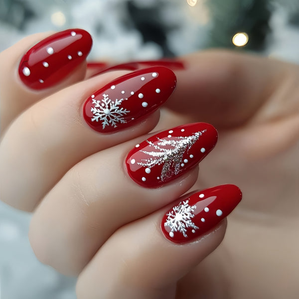 12 Sizes-24 Pcs Press On Nails Y1266