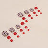 12 Sizes-24 Pcs Press On Nails F091