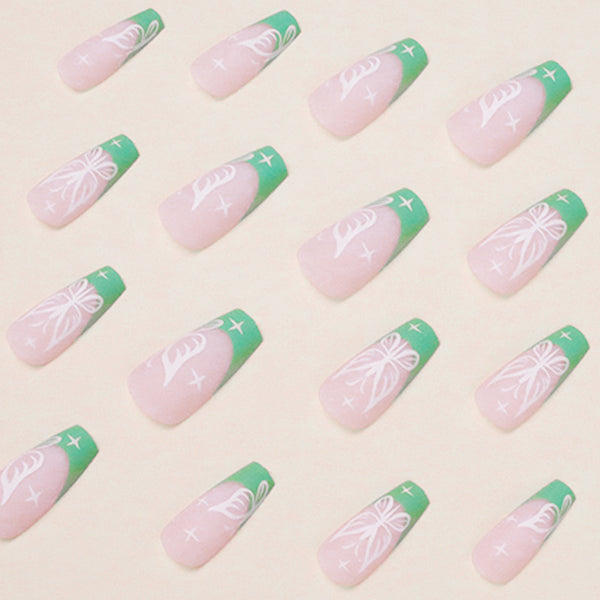 12 Sizes-24 Pcs Press On Nails JP1578