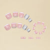12 Sizes-24 Pcs Press On Nails D002
