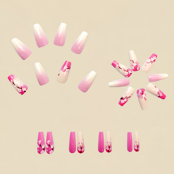 12 Sizes-24 PcsPress On Nails Y506