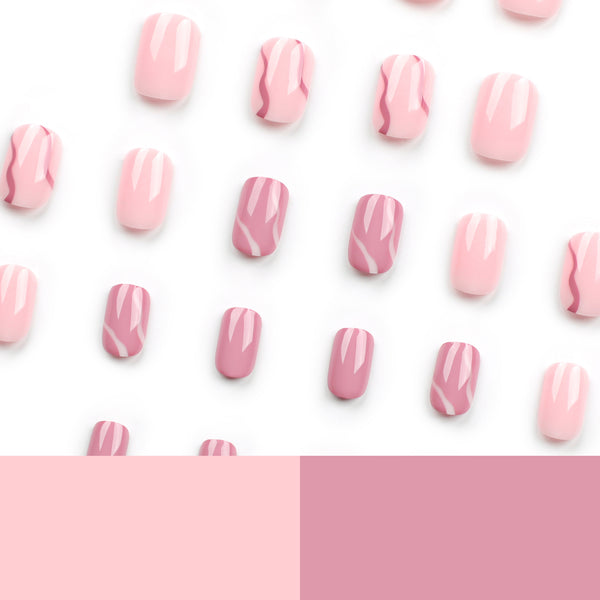 12 Sizes-24 Pcs Press On Nails JP2900