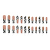 12 Sizes-24 Pcs Press On Nails G010