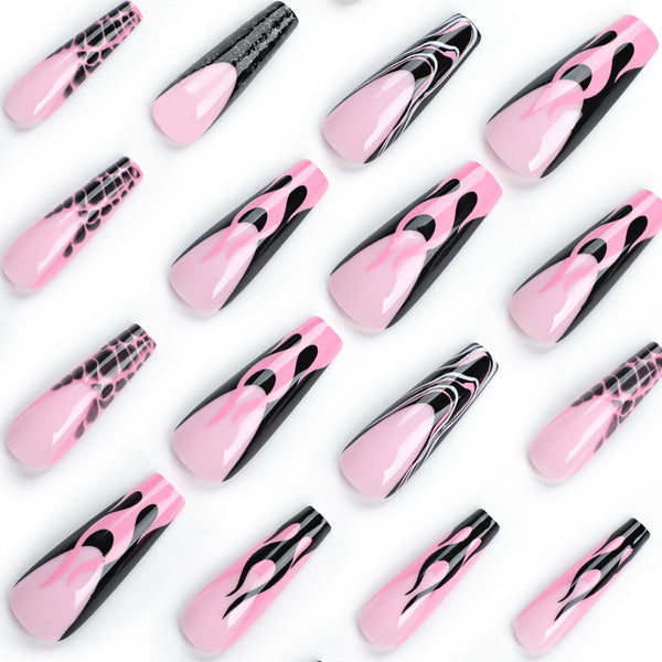 12 Sizes-24 Pcs Press On Nails JP3044