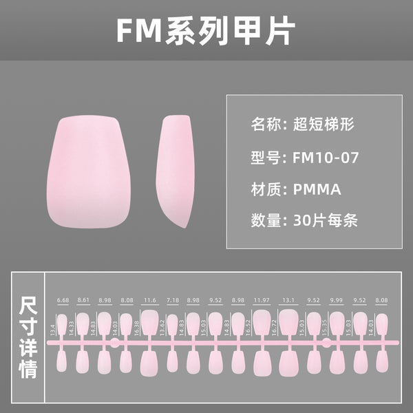 12 Sizes-24 Pcs Press On Nails FM010-01