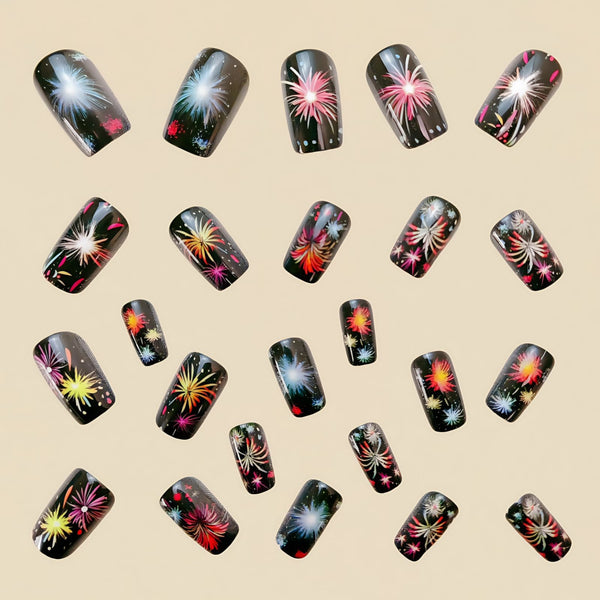12 Sizes-24 Pcs Press On Nails Y569