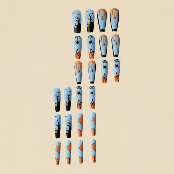 12 Sizes-24 Pcs Press On Nails Y170
