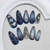 12 Sizes-24 Pcs Press On Nails Z1110