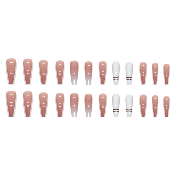 12 Sizes-24 Pcs Press On Nails Y033