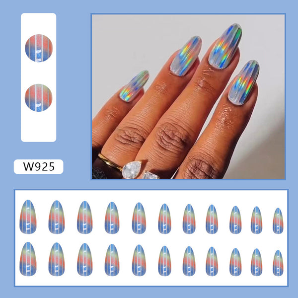12 Sizes-24 Pcs Press On Nails W925