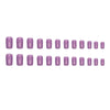 12 Sizes-24 Pcs Press On Nails W1285