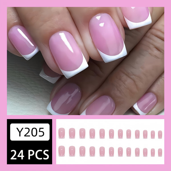 12 Sizes-24 Pcs Press On Nails Y106