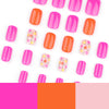 12 Sizes-24 Pcs Press On Nails JP3616