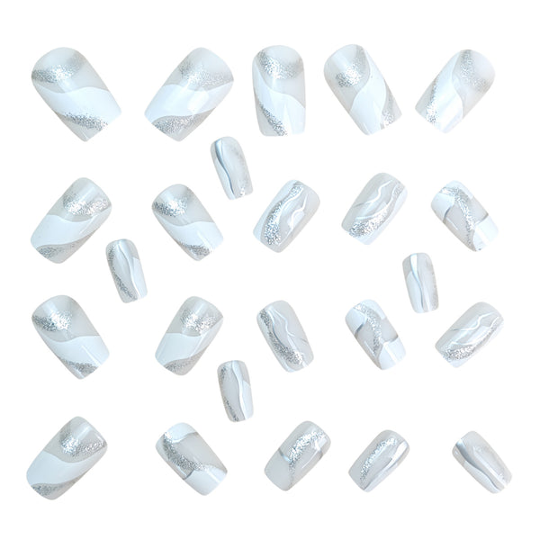 12 Sizes-24 Pcs Press On Nails Y996
