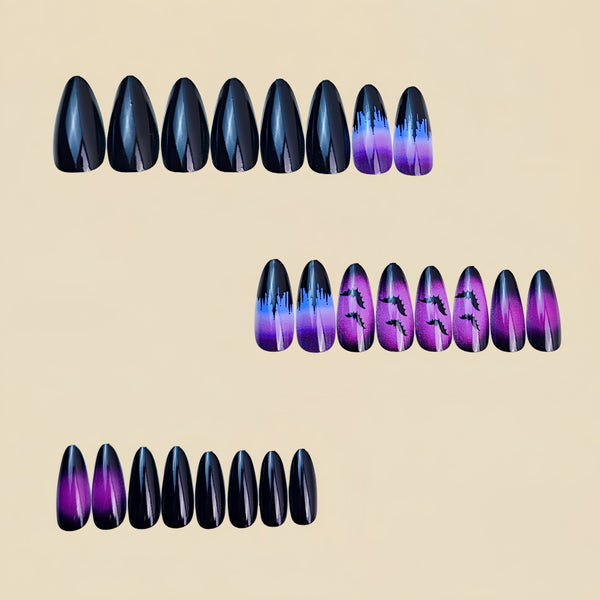 12 Sizes-24 Pcs Press On Nails Y857