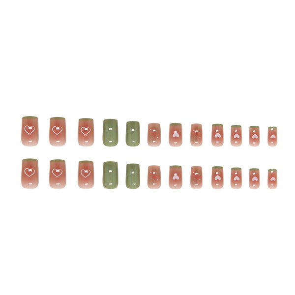 12 Sizes-24 Pcs Press On Nails R920